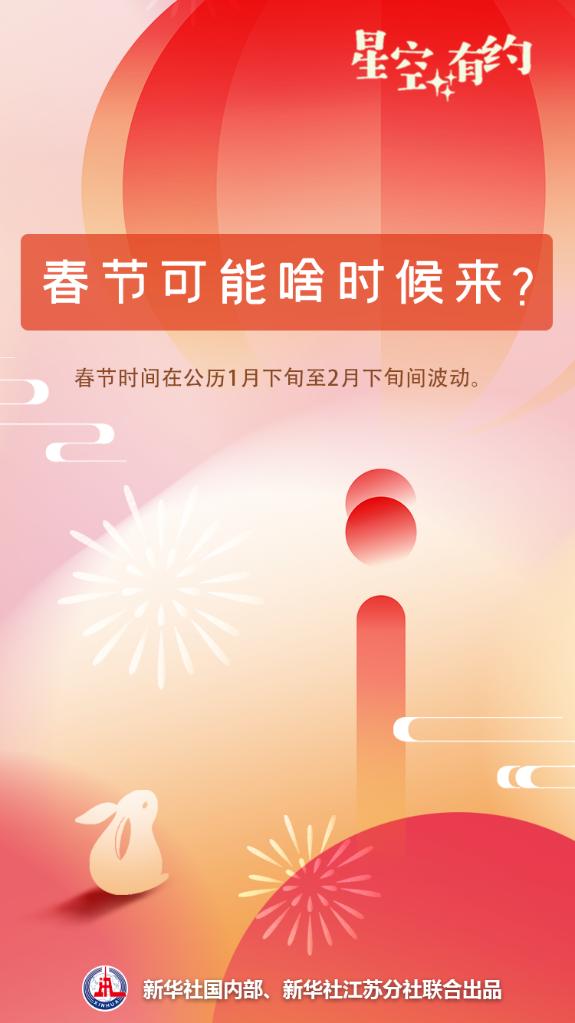 星空有约丨今年FB体育 FB体育平台春节为啥这么早？看看闰月就知道！(图3)