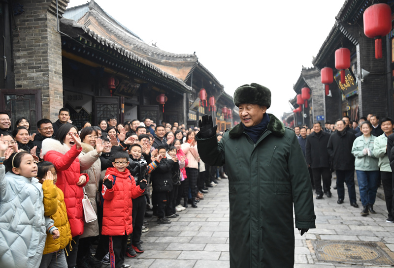 习春节前夕赴山西看望慰问基层干部群众FB体育 FB体育平台 向全国各族人民致以美好的新春祝福(图12)